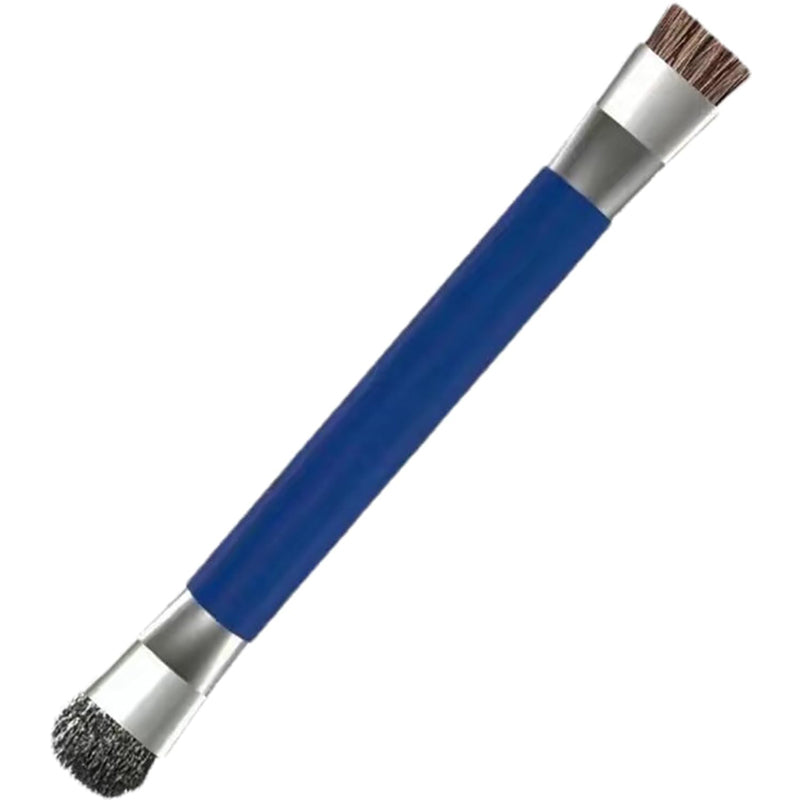 Dual-Ended Detail Cleaning Brush, Blue, 14 cm