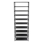 10-Tier Shoe Rack, Black — verified product detail