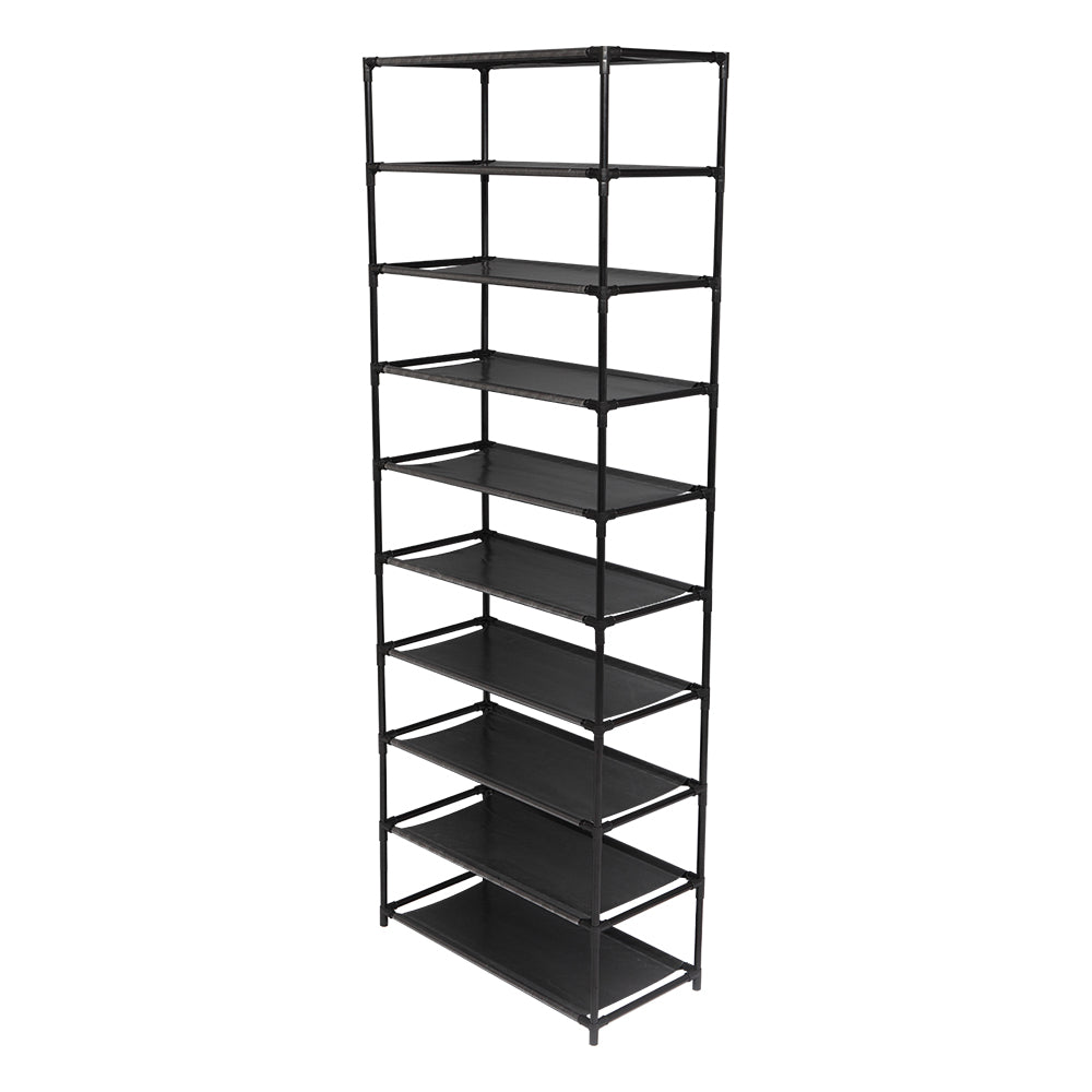 10-Tier Shoe Rack, Black — verified product detail