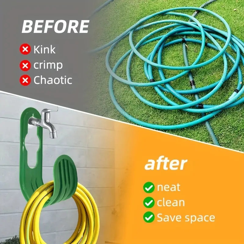Wall-Mounted Garden Hose Hanger, Green — verified product detail