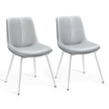 VASAGLE Dove Gray Dining Chairs, Set of 2