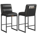 VASAGLE EKHO Ink Black Counter Stools, Set of 2