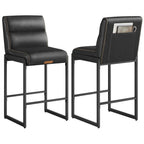 VASAGLE EKHO Ink Black Counter Stools, Set of 2