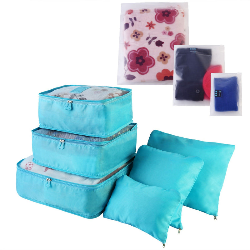 9-Piece Travel Packing Cube Set – Blue