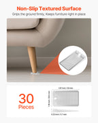 VEVOR Clear Furniture Leveling Shims, 30 Pack - product detail
