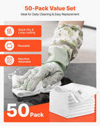 White VEVOR microfiber cleaning cloths